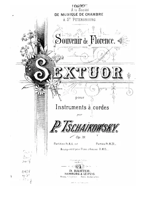 First page of Souvenir de Florence