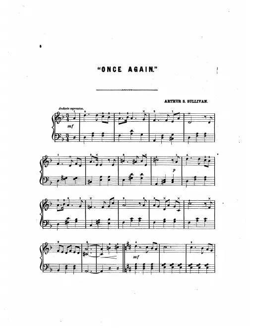 First page of Once Again