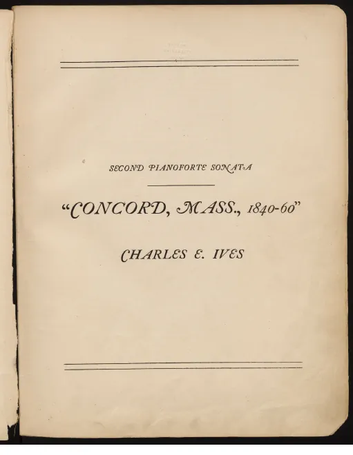 First page of Piano Sonata No.2