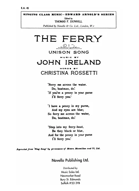 First page of The Ferry