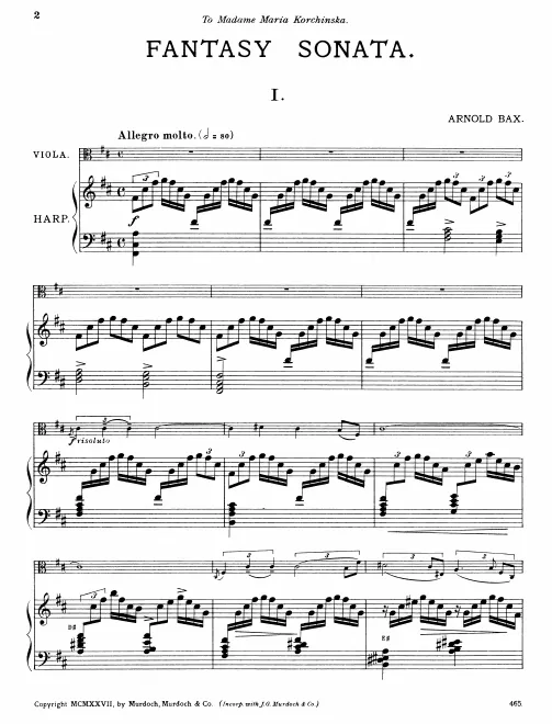 First page of Fantasy Sonata