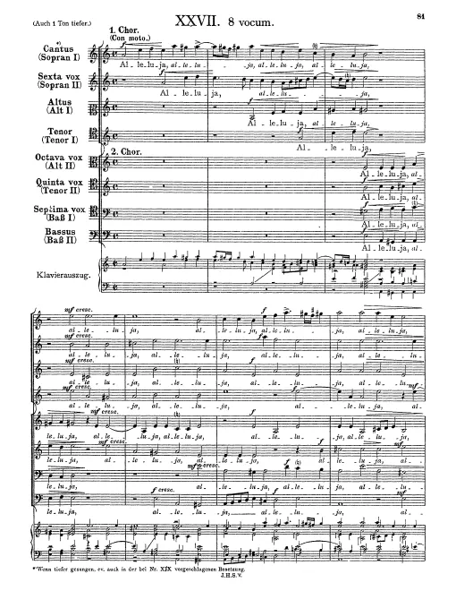First page of Alleluia, Wohl dem, der den Herren fürchtet