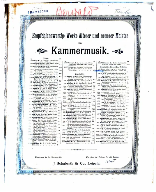 First page of Piano Quintet No.1