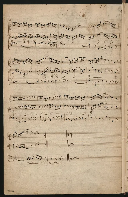 First page of Trio Sonata in C-sharp minor