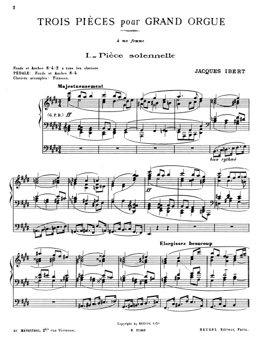 First page of 3 Pièces