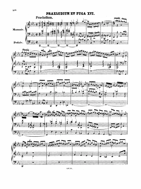 First page of Prelude and Fugue