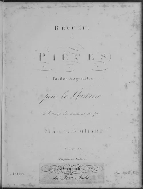 First page of 16 piéces