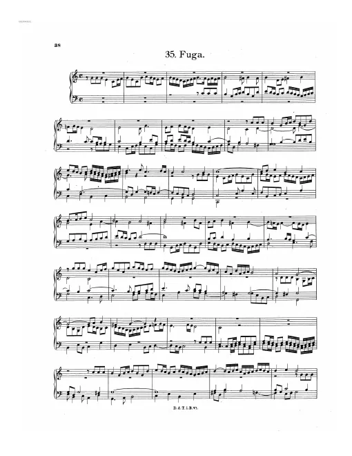First page of Fugue in C major