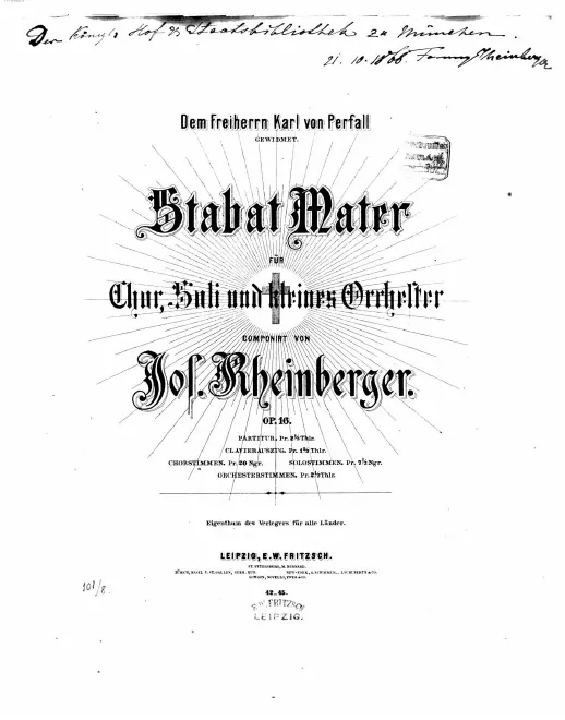 First page of Stabat Mater