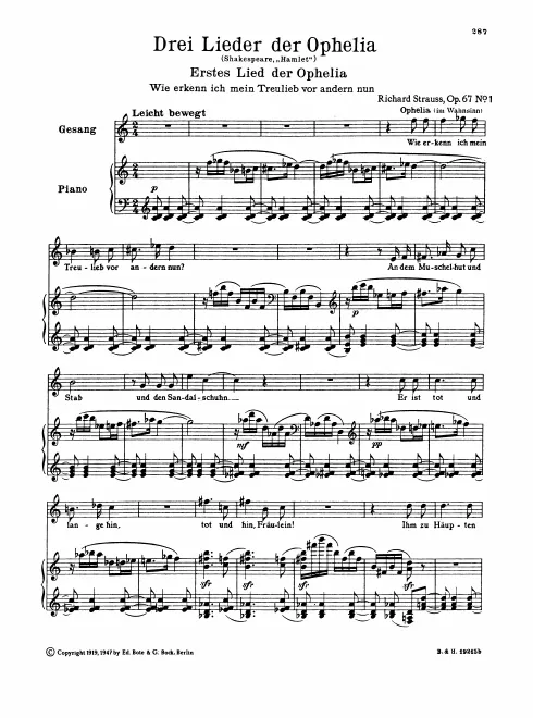 First page of 6 Lieder