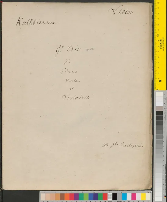 First page of Grand Piano Trio No.4