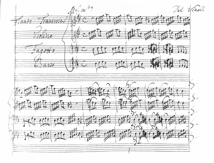 First page of Concerto in D major