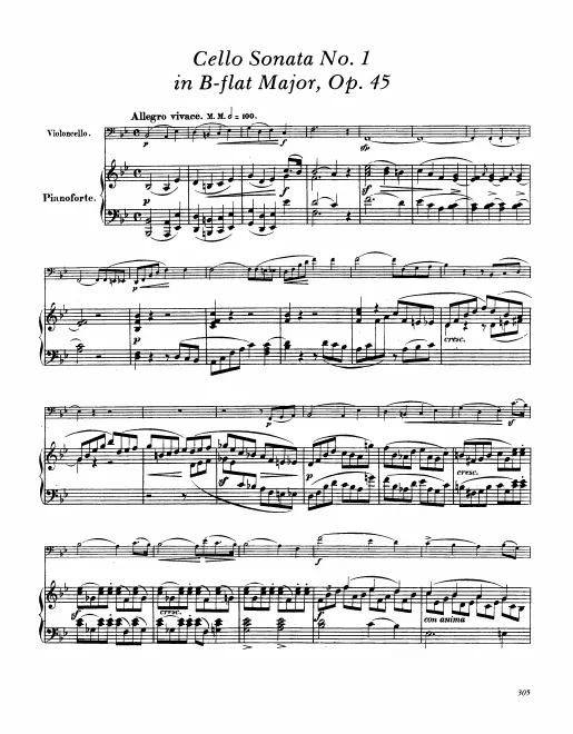 First page of Cello Sonata No.1