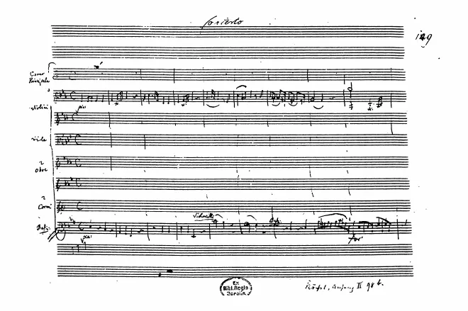 First page of Horn Concerto