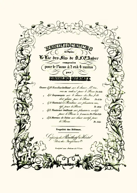 First page of Morceau de salon sur 2 motifs de 'Le lac des fées'