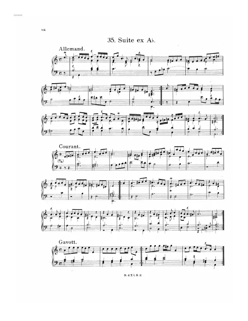 First page of Suite in A minor