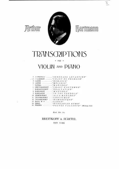 First page of Chant du pêcheur