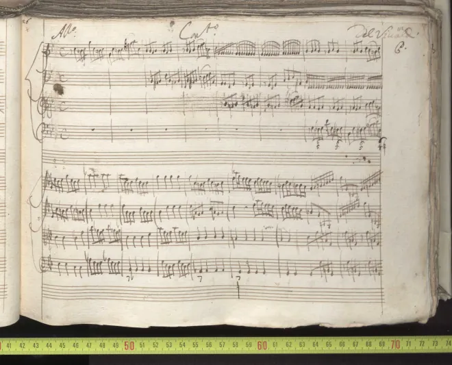 First page of Concerto for Strings in C minor