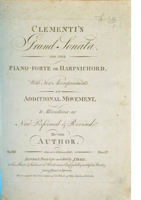 First page of Violin Sonata in C major
