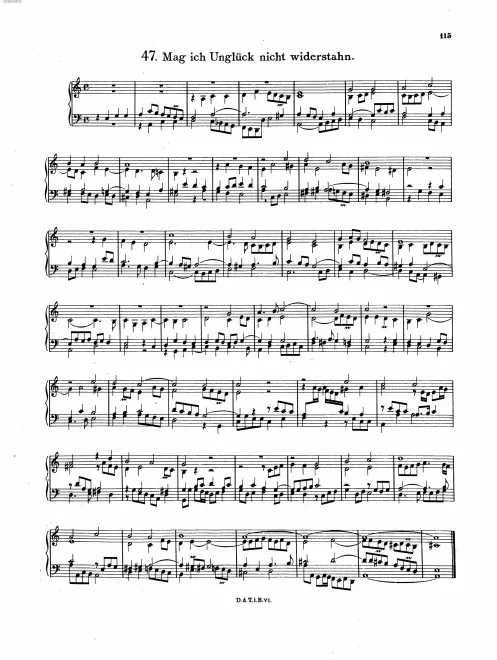 First page of Mag ich Unglück nicht widerstahn