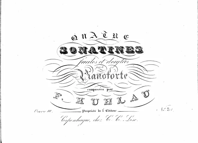 First page of Piano Sonatina in A minor