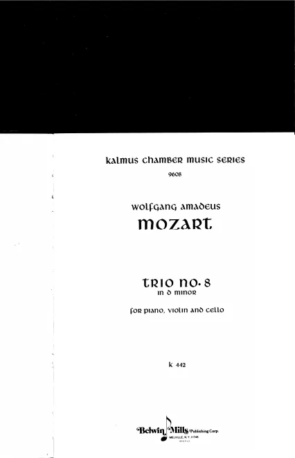 First page of Piano Trio
