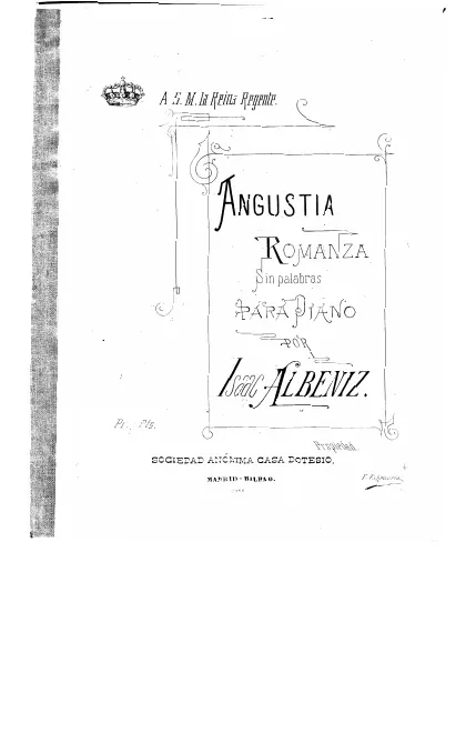 First page of Angustia