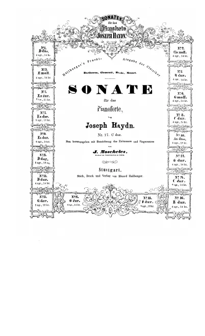 First page of Keyboard Sonata