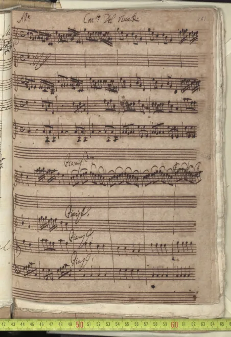 First page of Violin Concerto in C major
