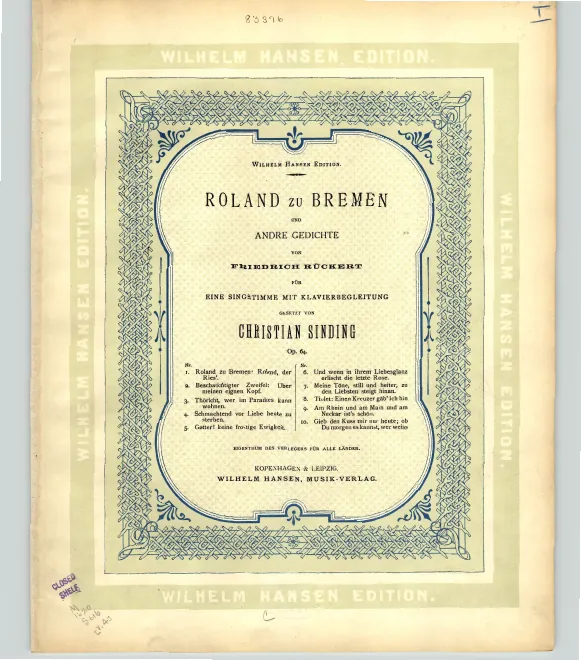 First page of Roland zu Bremen