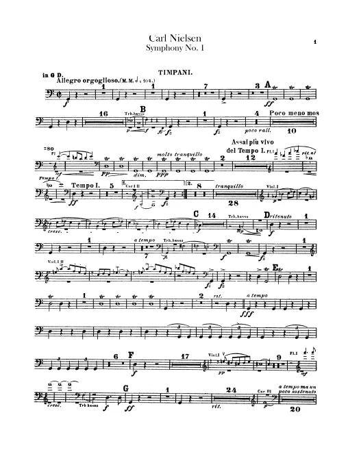 First page of Symphony No.1