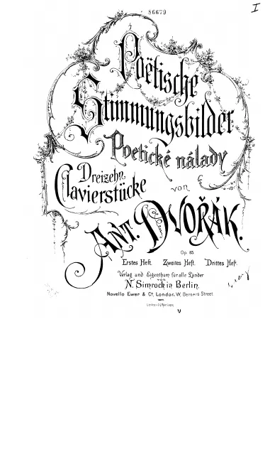 First page of Poetic Tone Pictures