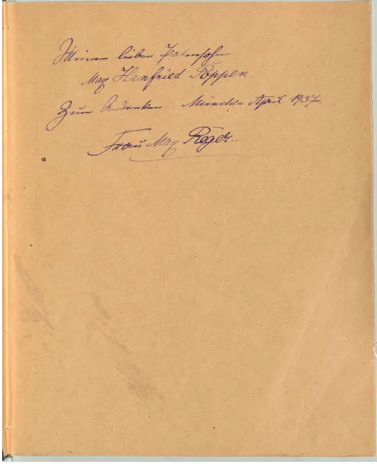 First page of Fantasie und Fuge