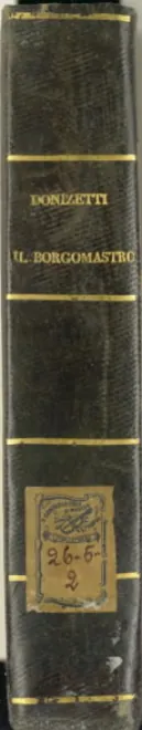 First page of Il borgomastro di Saardam