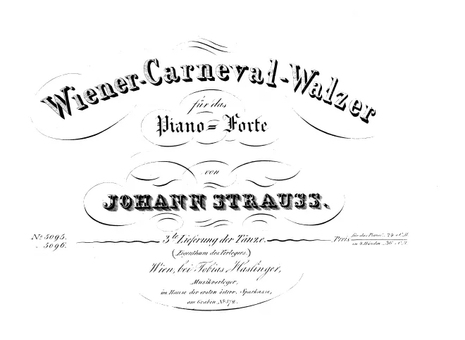 First page of Wiener Karnevals-Walzer