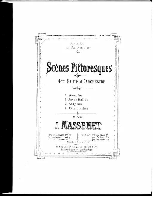 First page of Scènes pittoresques