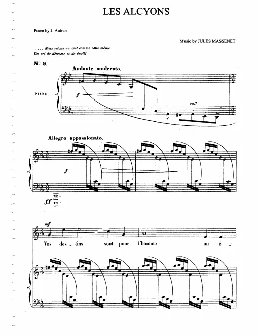 First page of Les alcyons