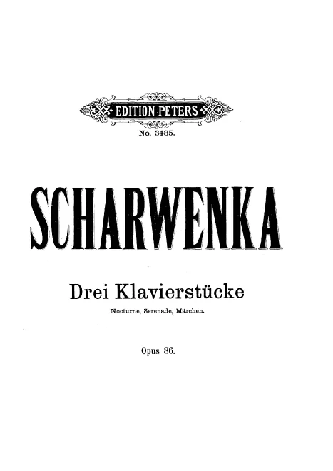First page of 3 Piano Pieces