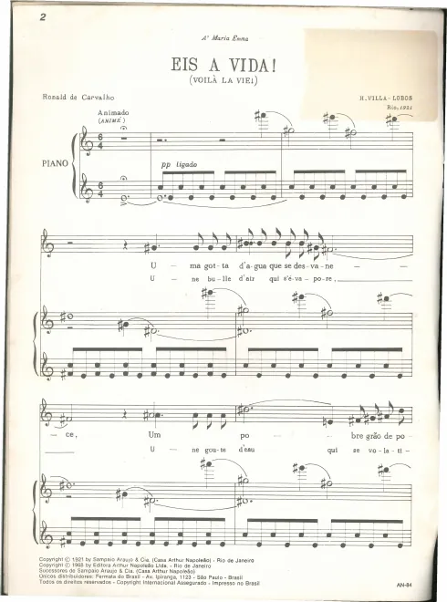 First page of Epigramas ironicos e sentimentais