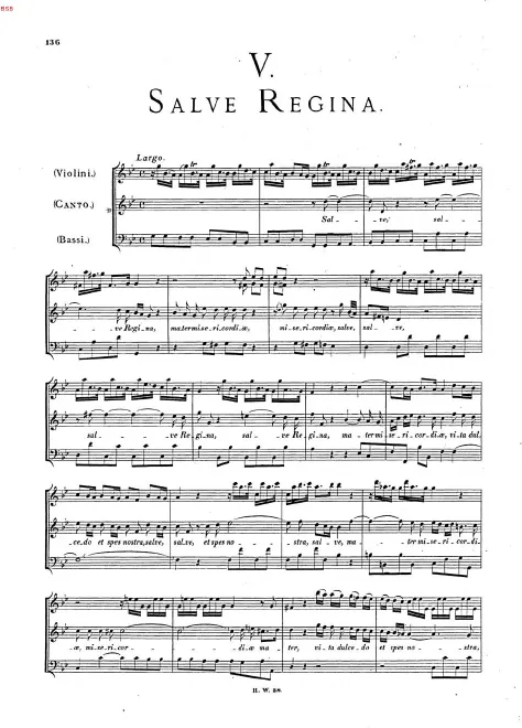 First page of Salve Regina