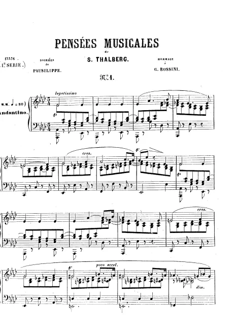 First page of 24 Pensees Musicales, Op.75
