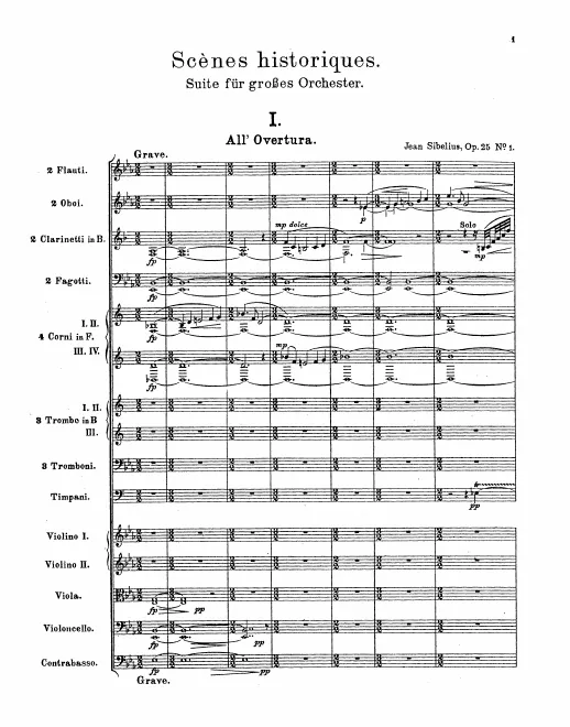 First page of Scènes historiques I