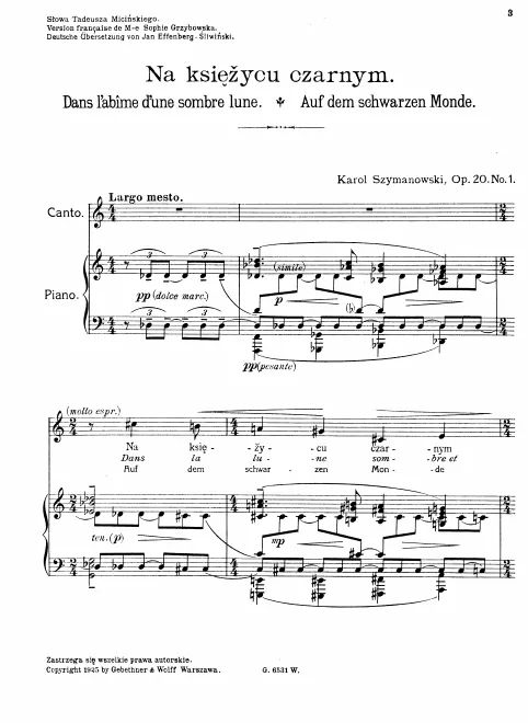 First page of 6 Songs