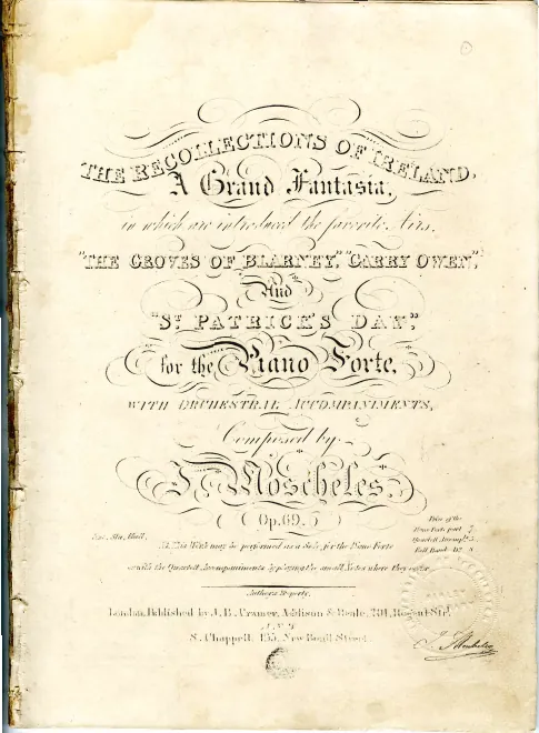 First page of The recollections of Ireland
