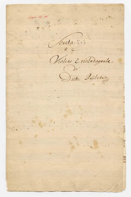 First page of Trio Sonata