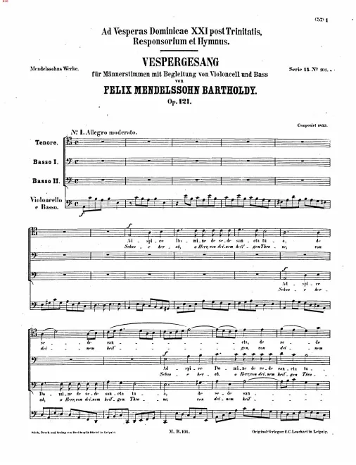 First page of Responsorium et Hymnus