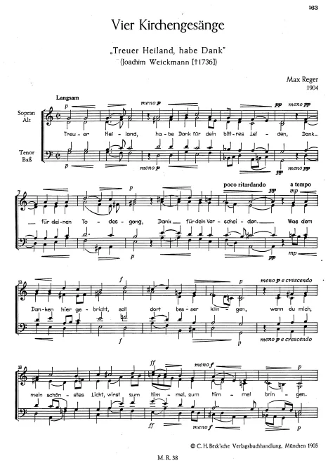 First page of 4 Kirchengesänge