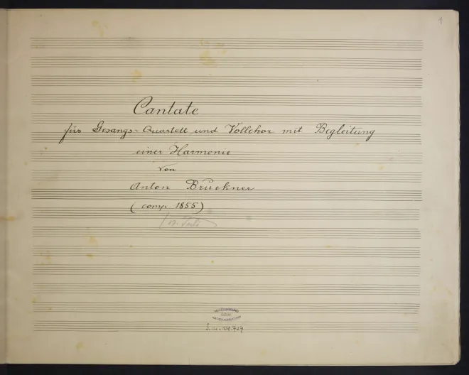 First page of Mayer Cantata