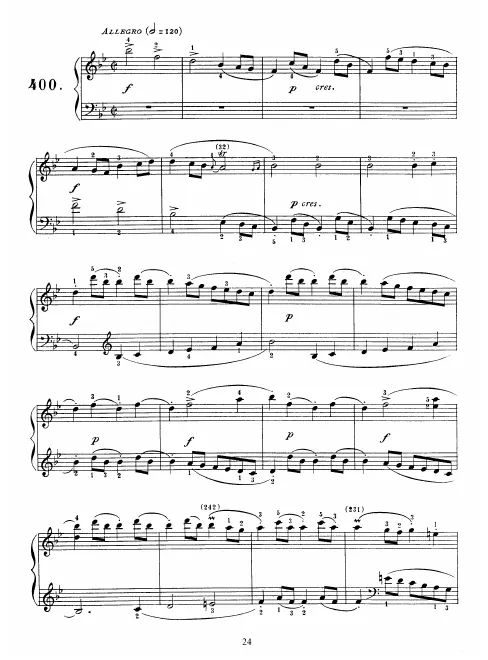 First page of Keyboard Sonata in B-flat major
