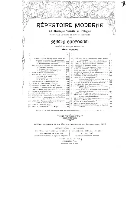 First page of Les Vêpres de Commun des Saints